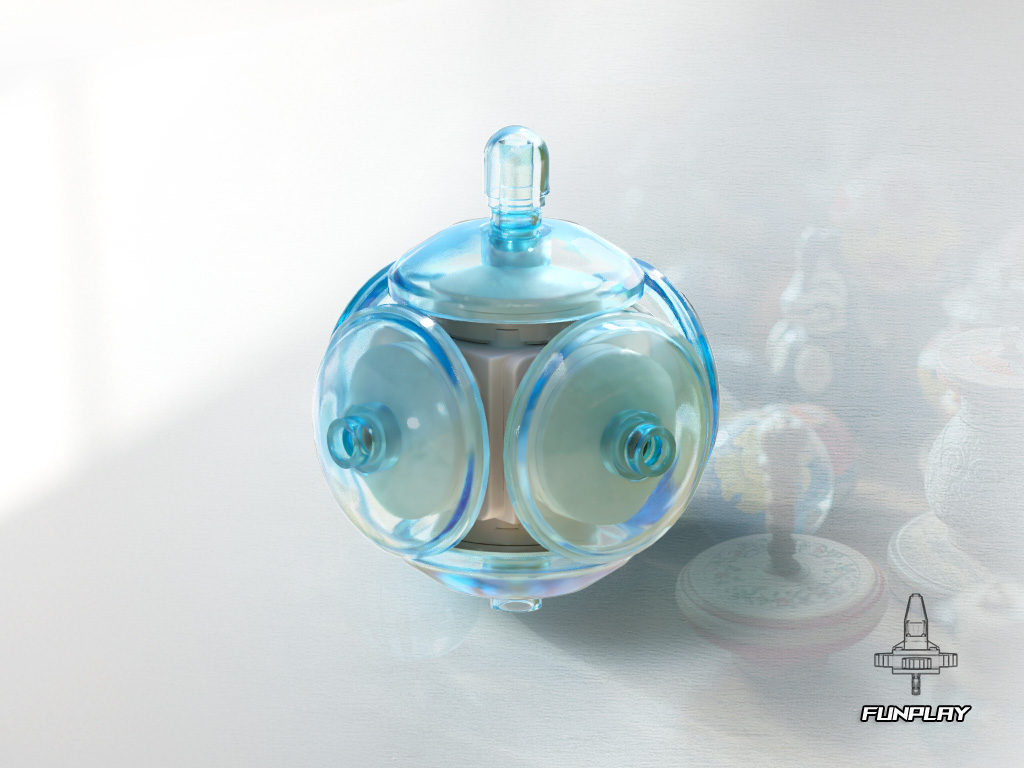 Spinning Top #37 Christmas Baubl