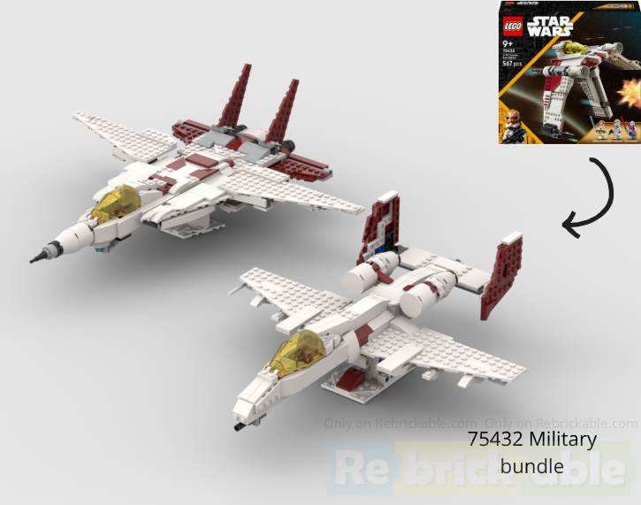 75432 Military bundle - F-14 Tomcat and A-10 Thunderbolt ll/Warthog