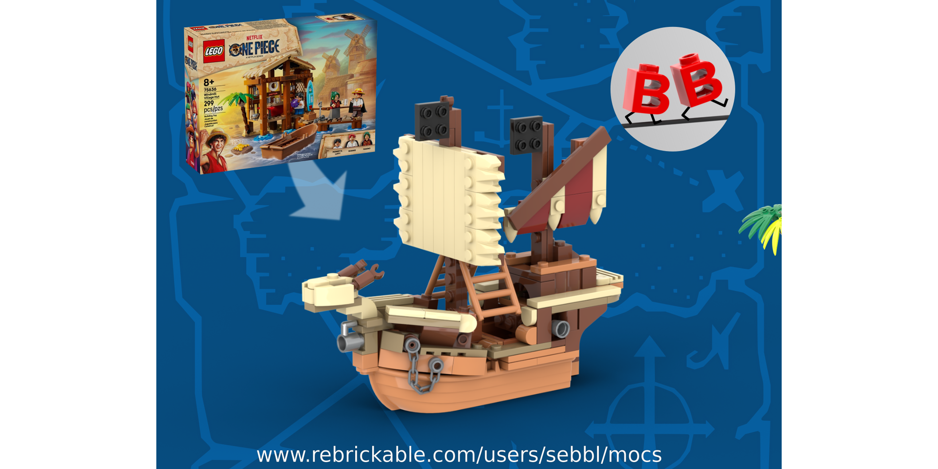 75636: Pirate King's Merry Voyage &amp; Windmill Village Hut