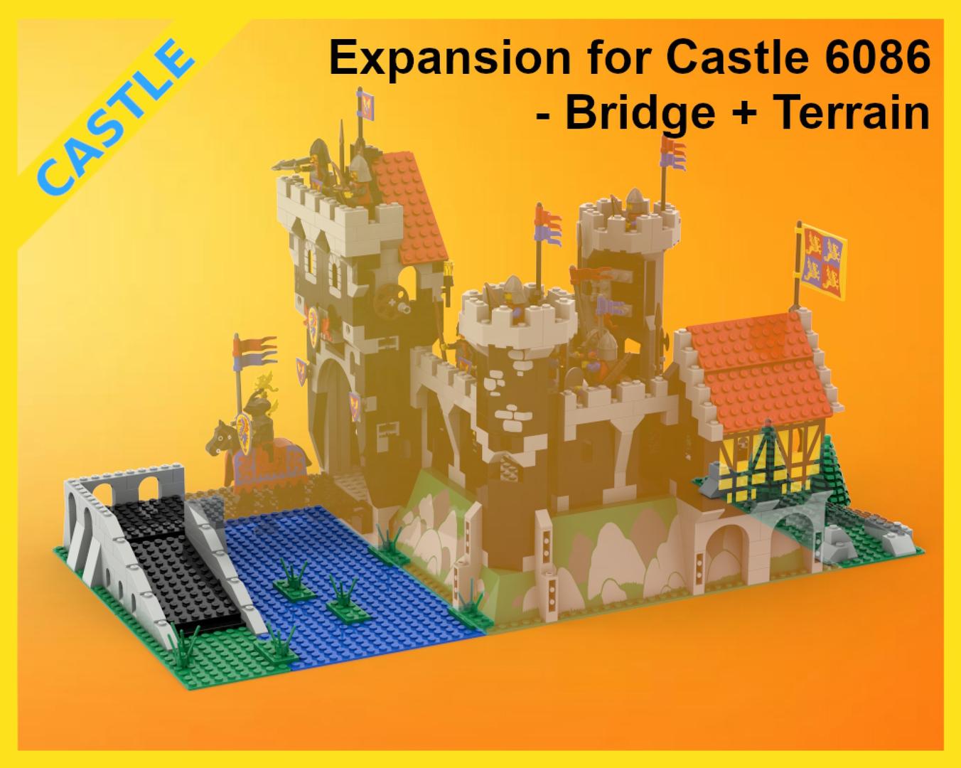 Classic Castle Expansion - 6086 - Bridge+Terrain