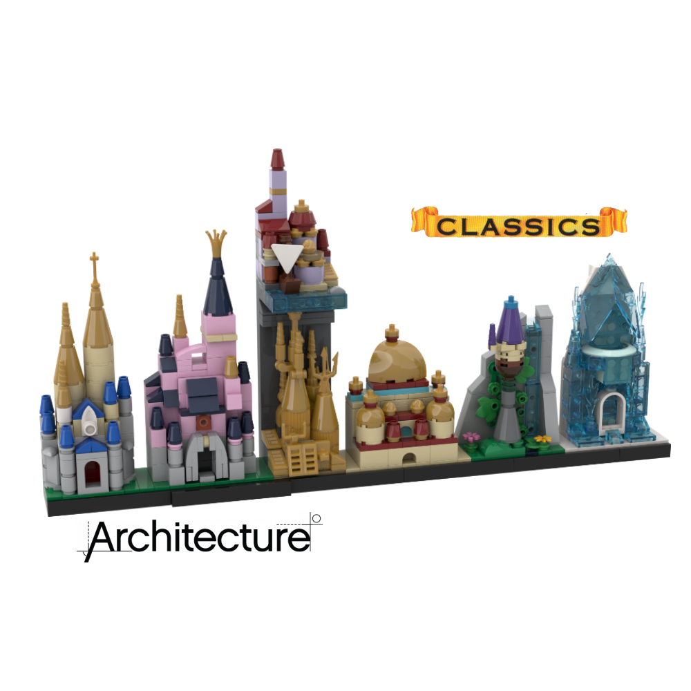 Classic Dìsney Princess Castles - Skyline Architecture