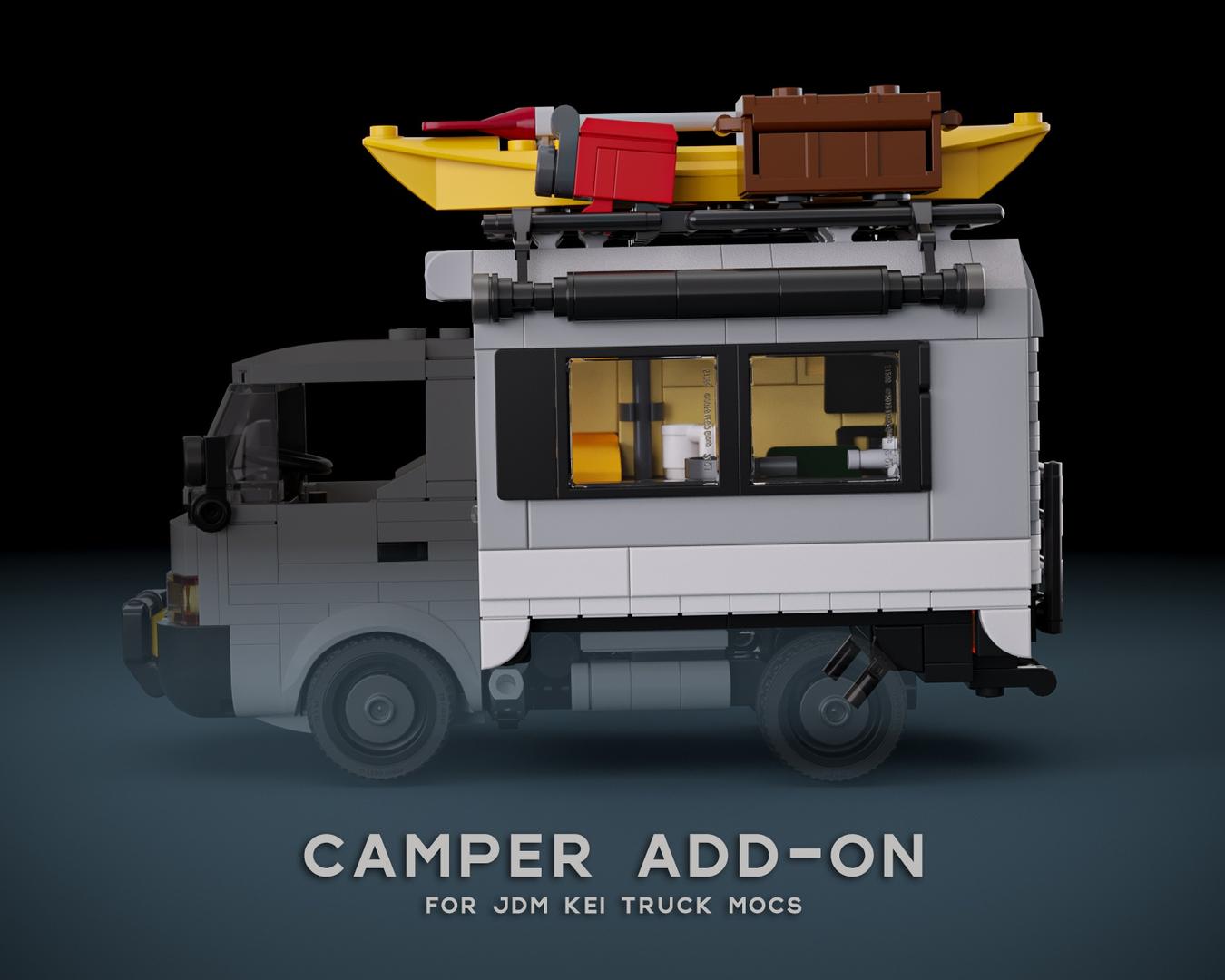 Camper Add-on for Kei Truck MOCs