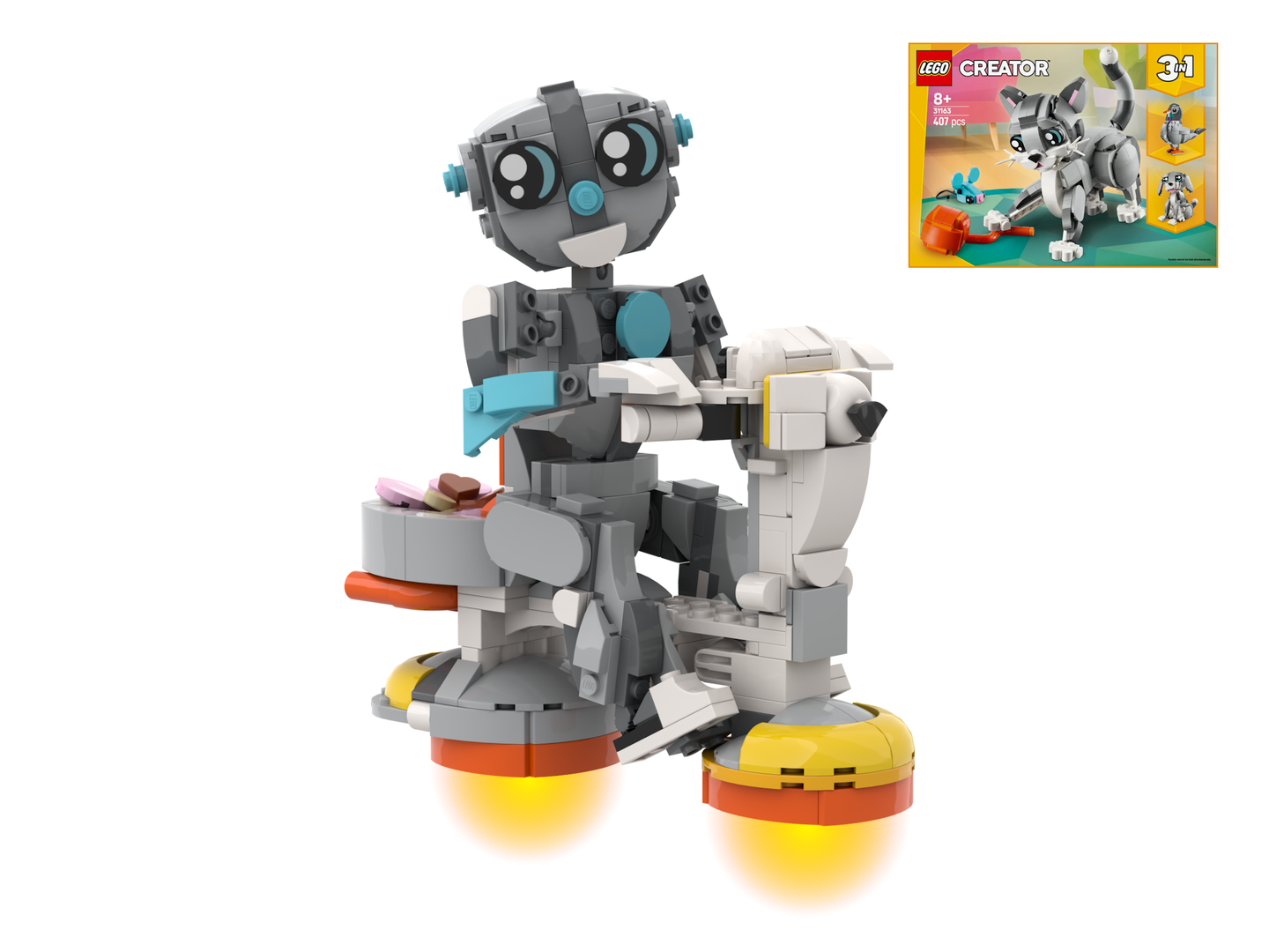 MD006 - Cute robot with flying scooter