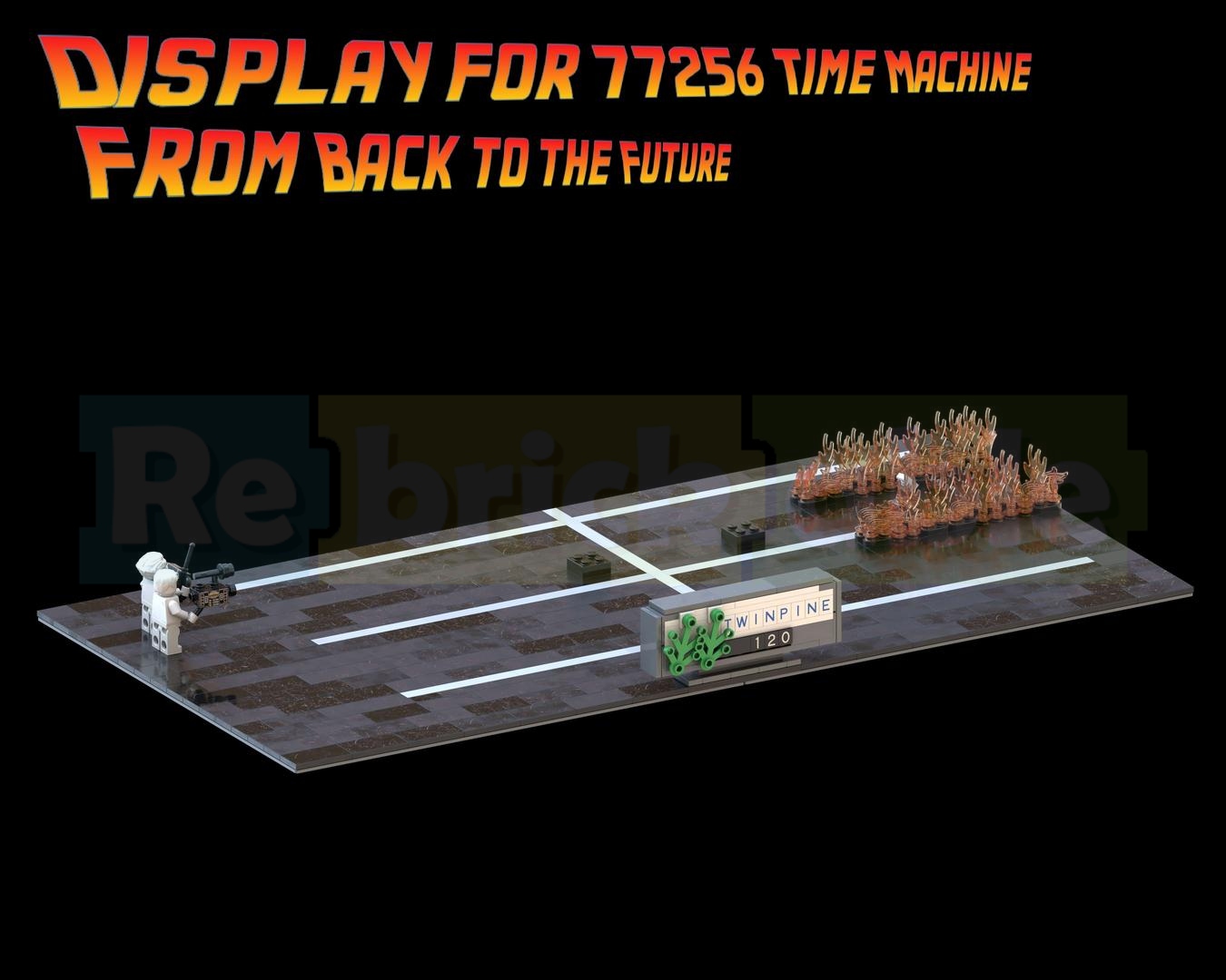 Display for 77256 Time Machine from Back to the Future