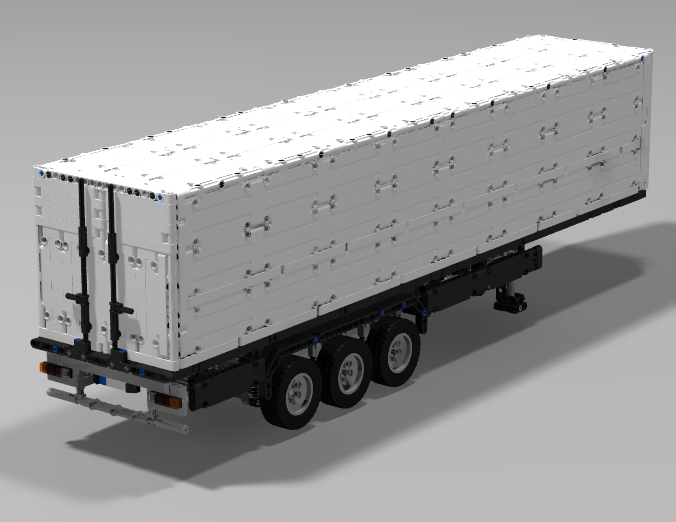Suspended and automatically steered trailer