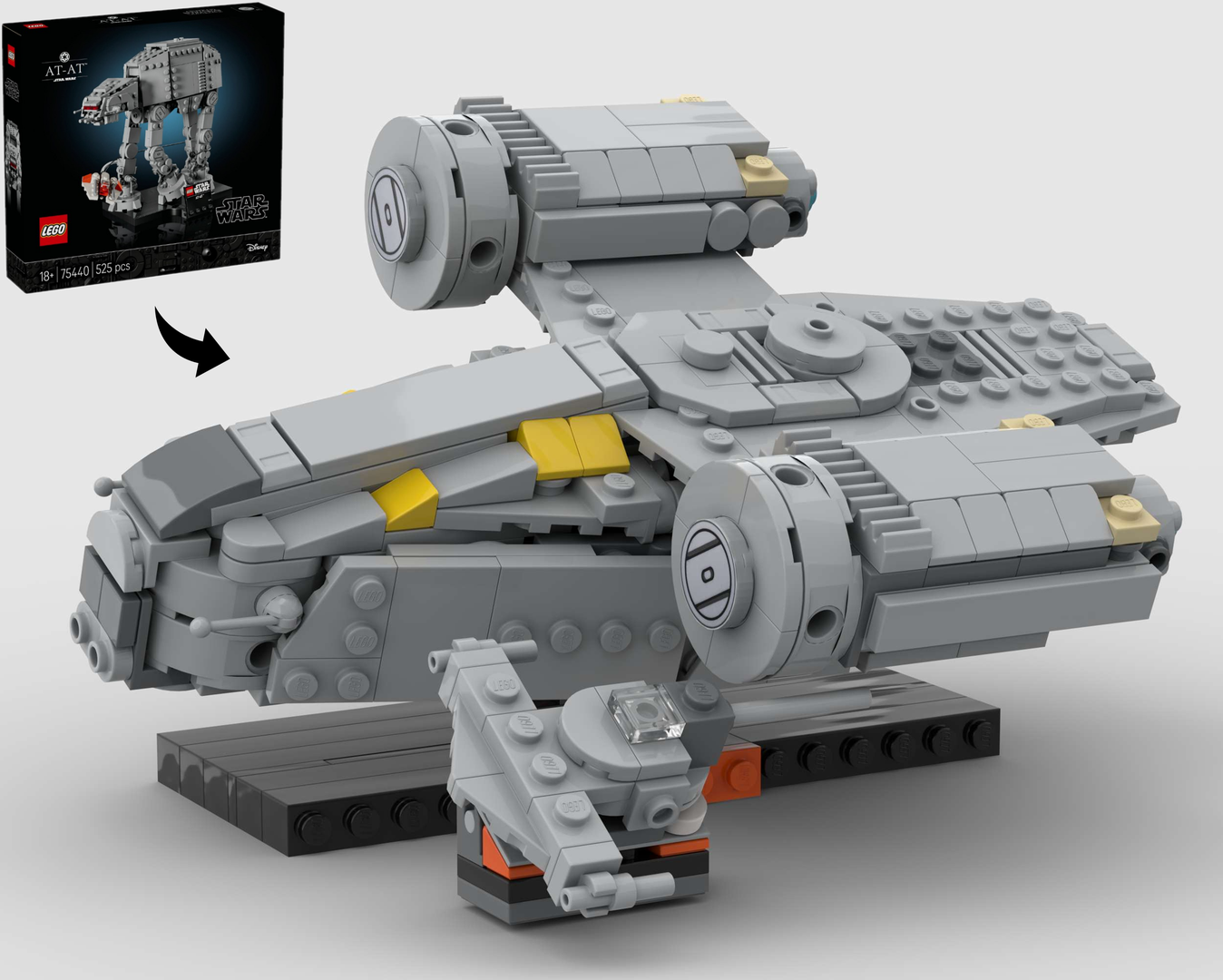 The Razor Crest Midi Scale – Alternate Build of 75440 AT-AT alternate build