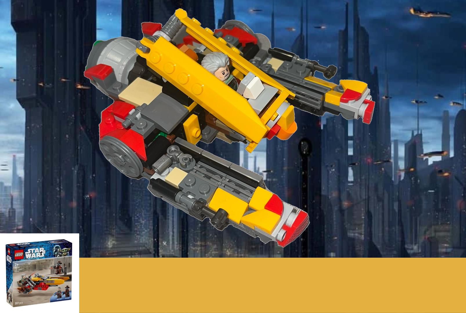 75437 Zam Wessel's Koro-2 Airspeeder  (AOTC Zam Wesell Chase) alternate build