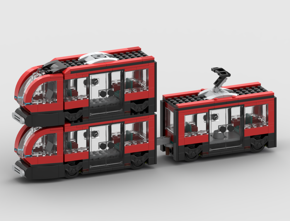60423 Double Decker Tram alternate build