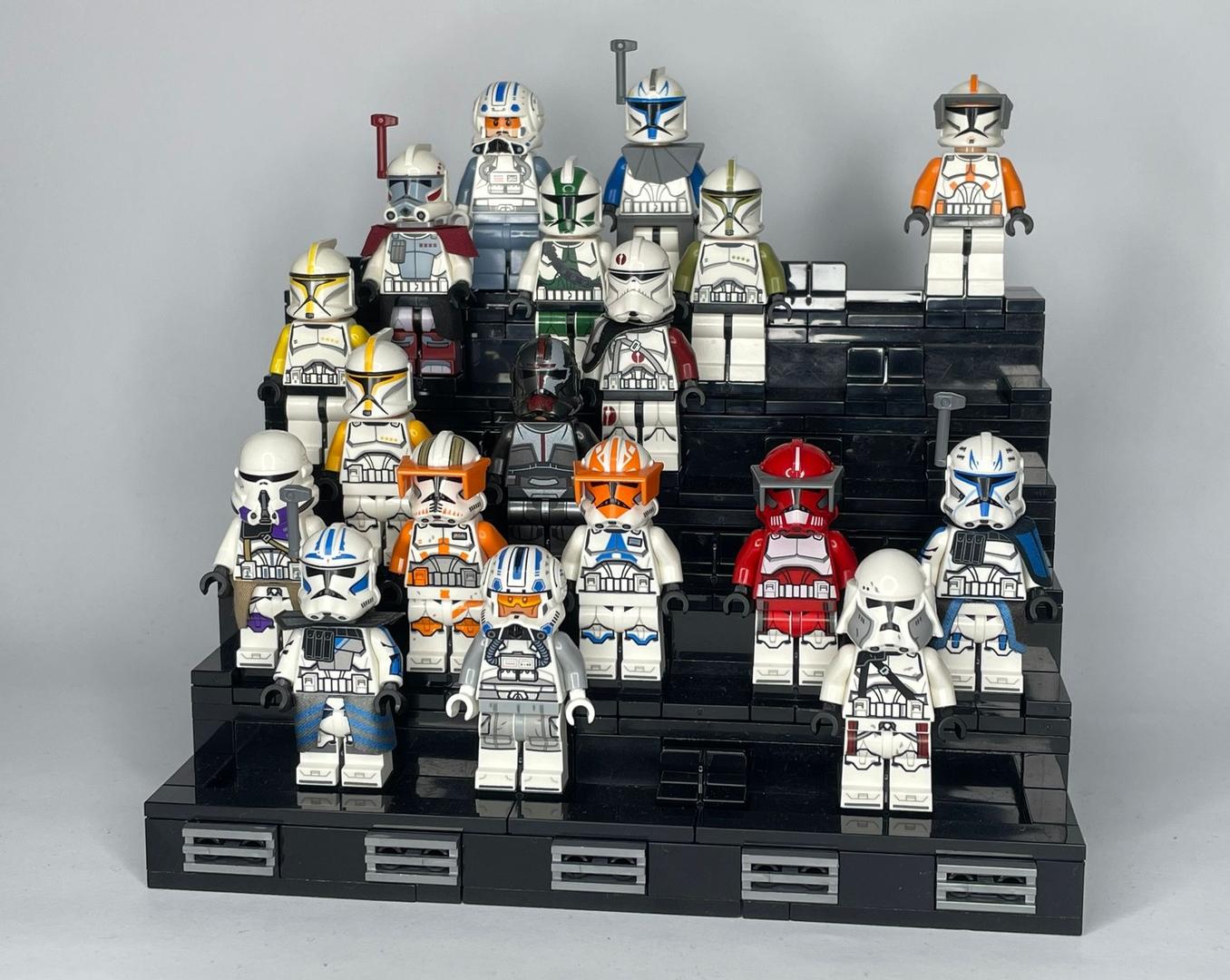 SW Clone Ranks Minifigure Display