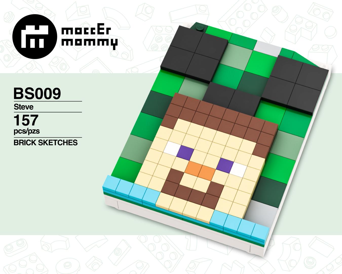 Steve - Creeper - Brick Skeches