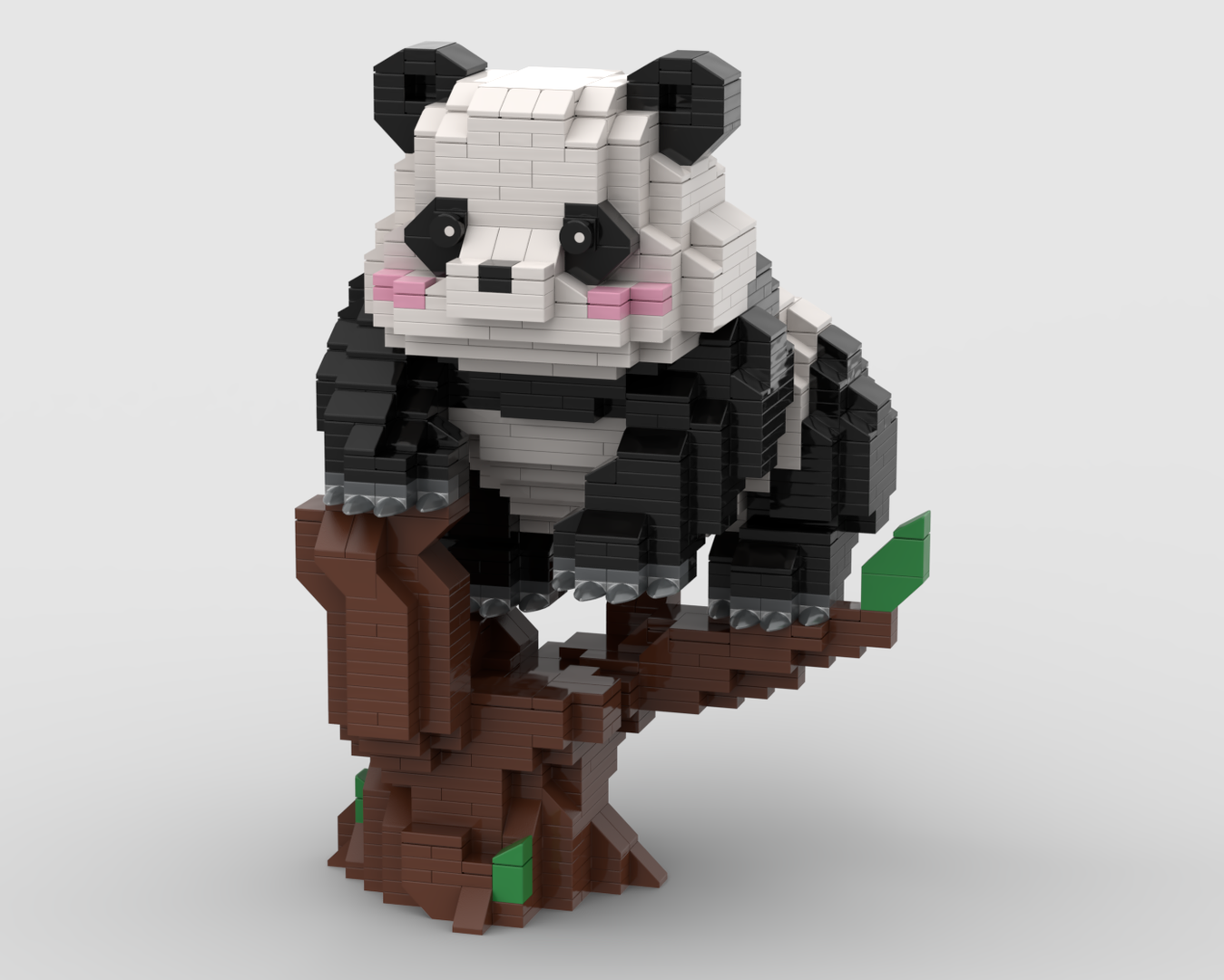 Panda Climbing a Tree