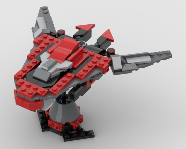 Captain America's Red Wing Drone Display - Alt build for set 76292