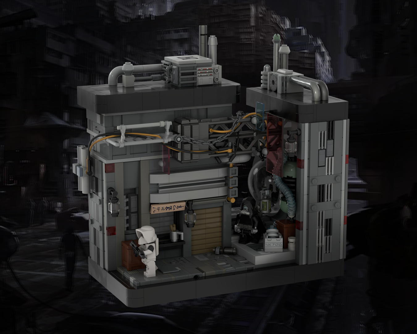 Low levels of Coruscant - Diorama MOC