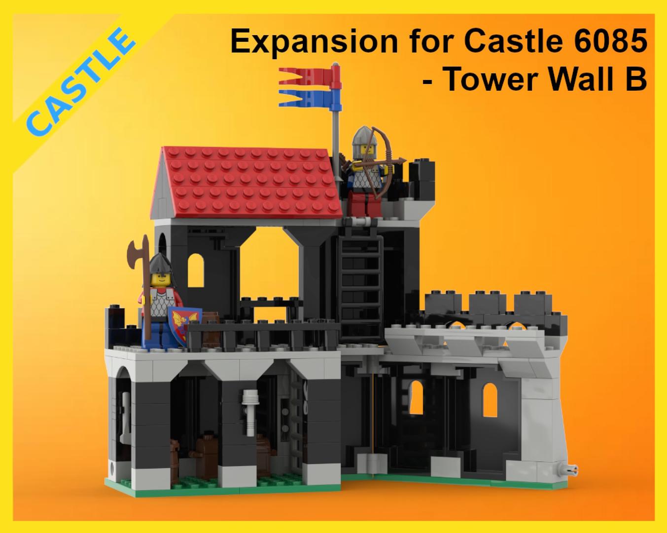 Classic Castle Expansion - 6085 - Tower Wall B