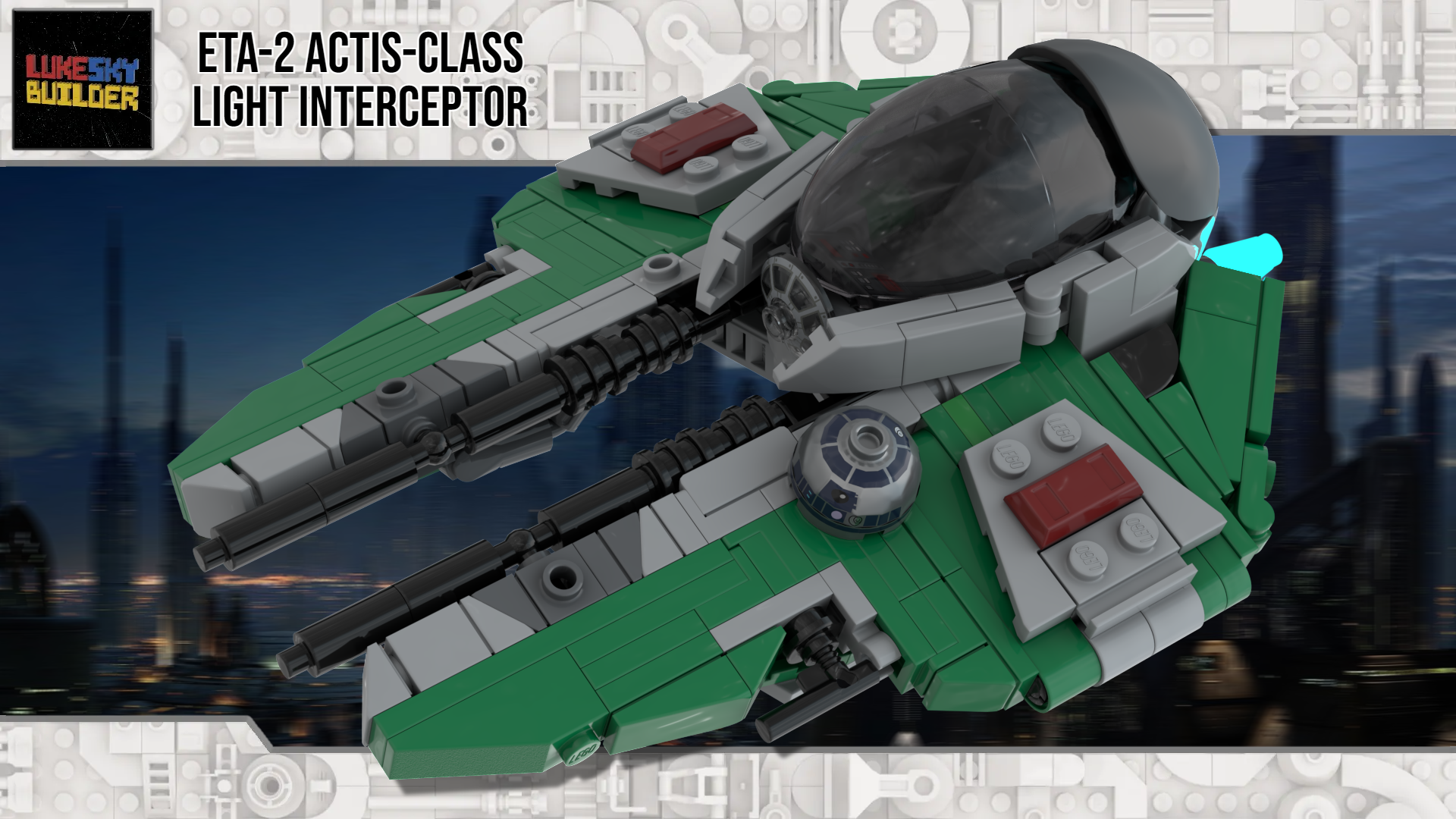 Anakin's Green Eta-2 Actis-Class Interceptor