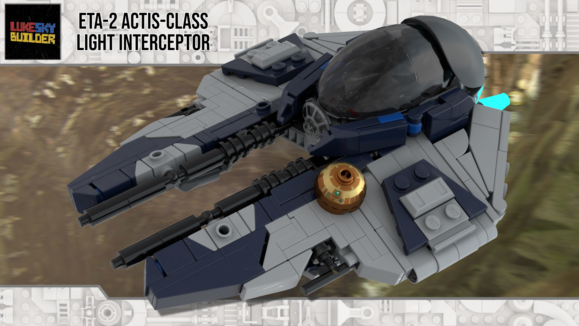 Obi-Wan's Blue Eta-2 Actis-Class Interceptor