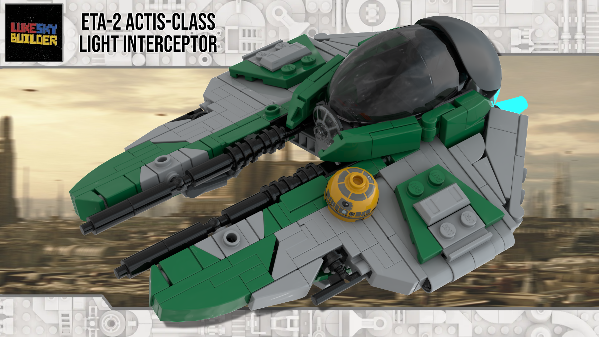 Saesee Tiin's Green Eta-2 Actis-Class Interceptor