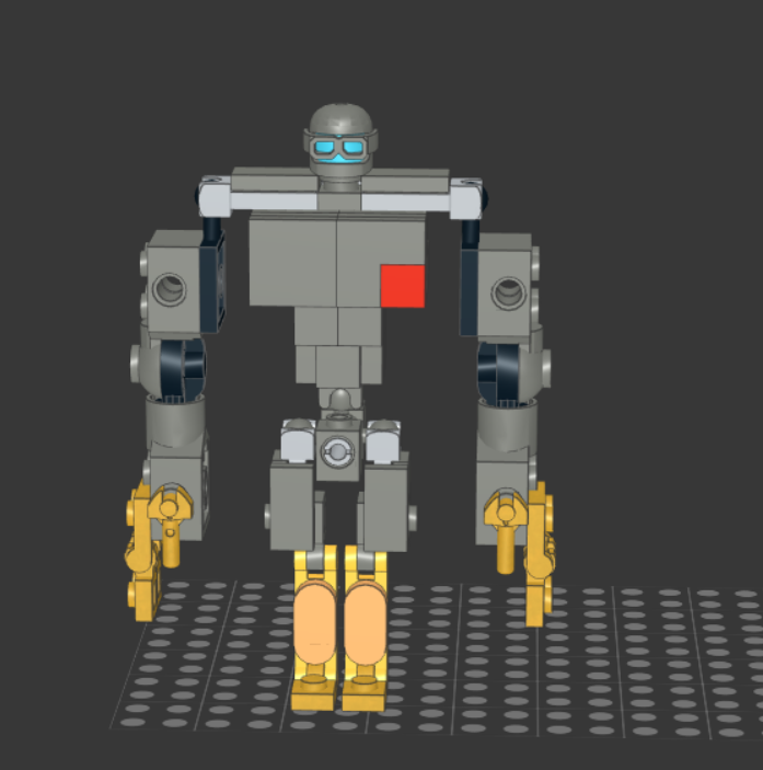 Lego atom from real steel