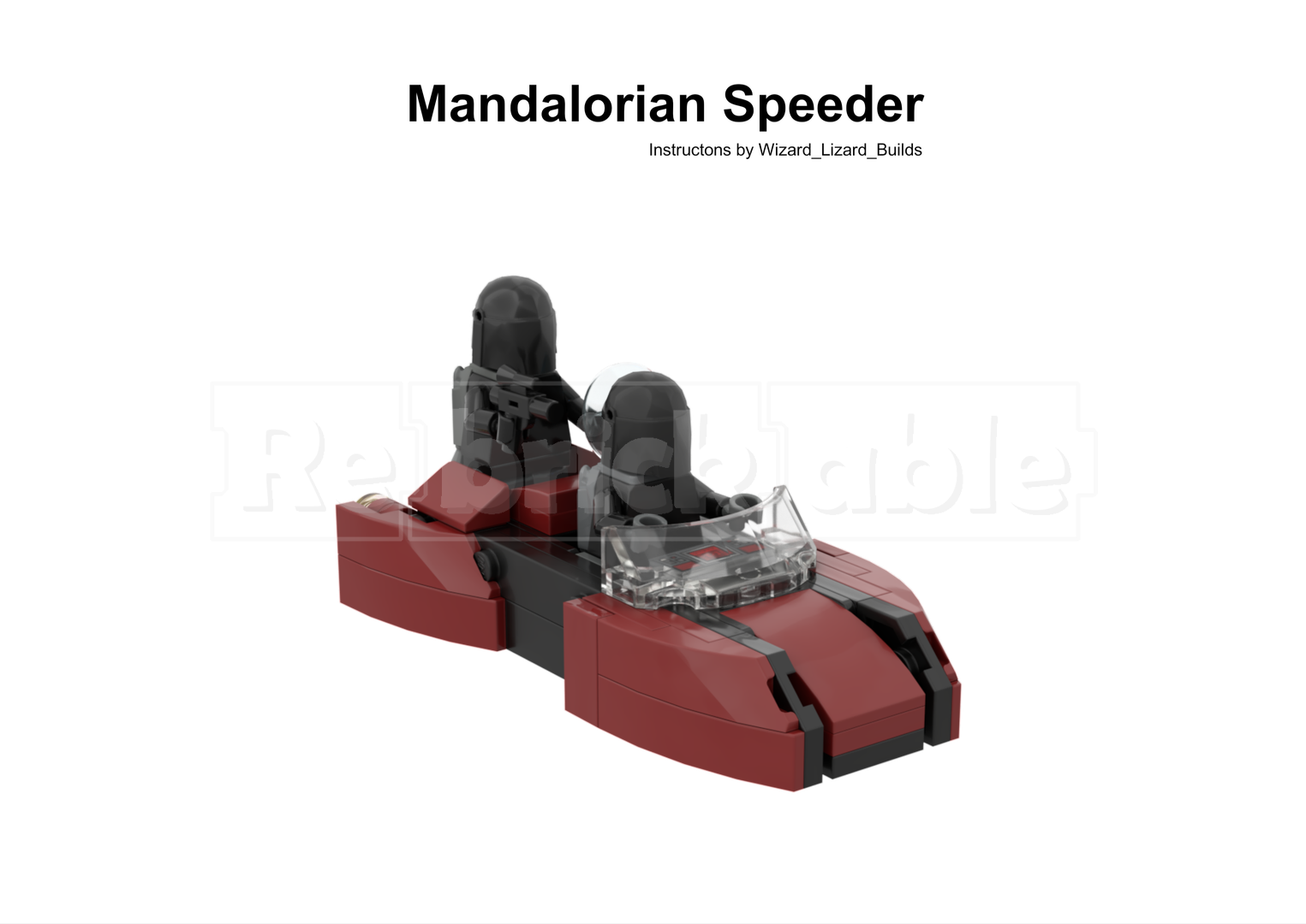 Mandalorian Speeder Moc Build 75449  Siege of Mandalore Battle Pack