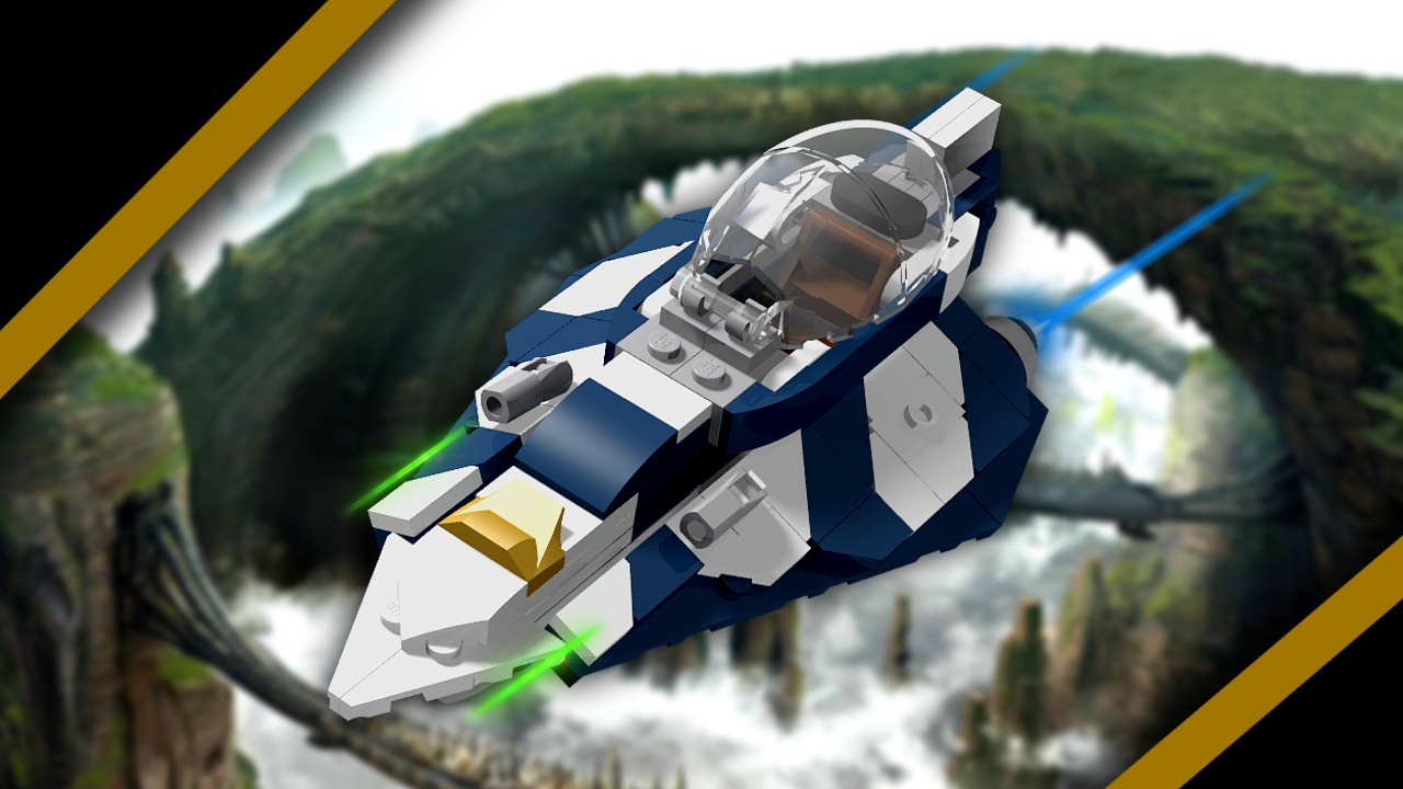 Plo Koon's Delta 7/7B Starfighter (Minifigure Scale)