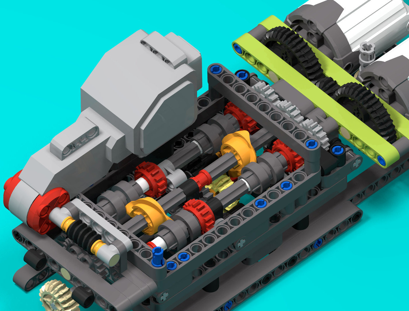 4-speed RC transmission with Chiron selectors