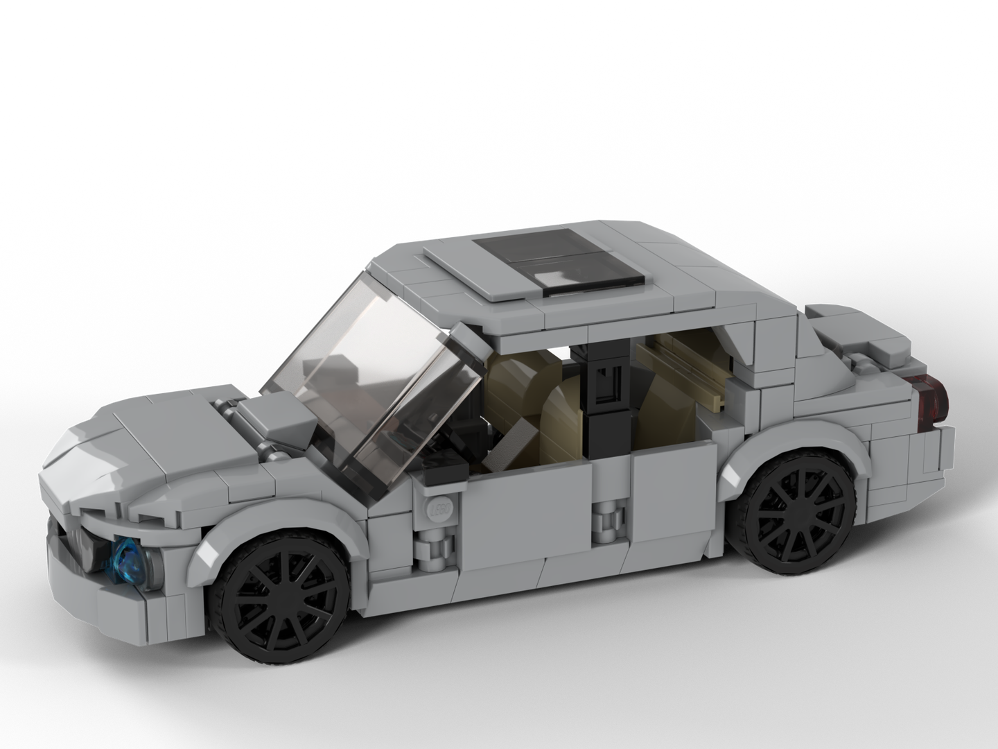 6-wide full-size car Type 02 - Silver