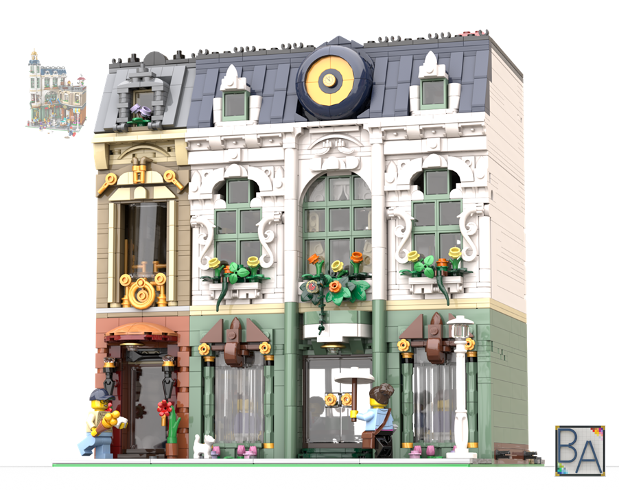 Downtown Shops - Alternate Design of Set 11371 alternate build