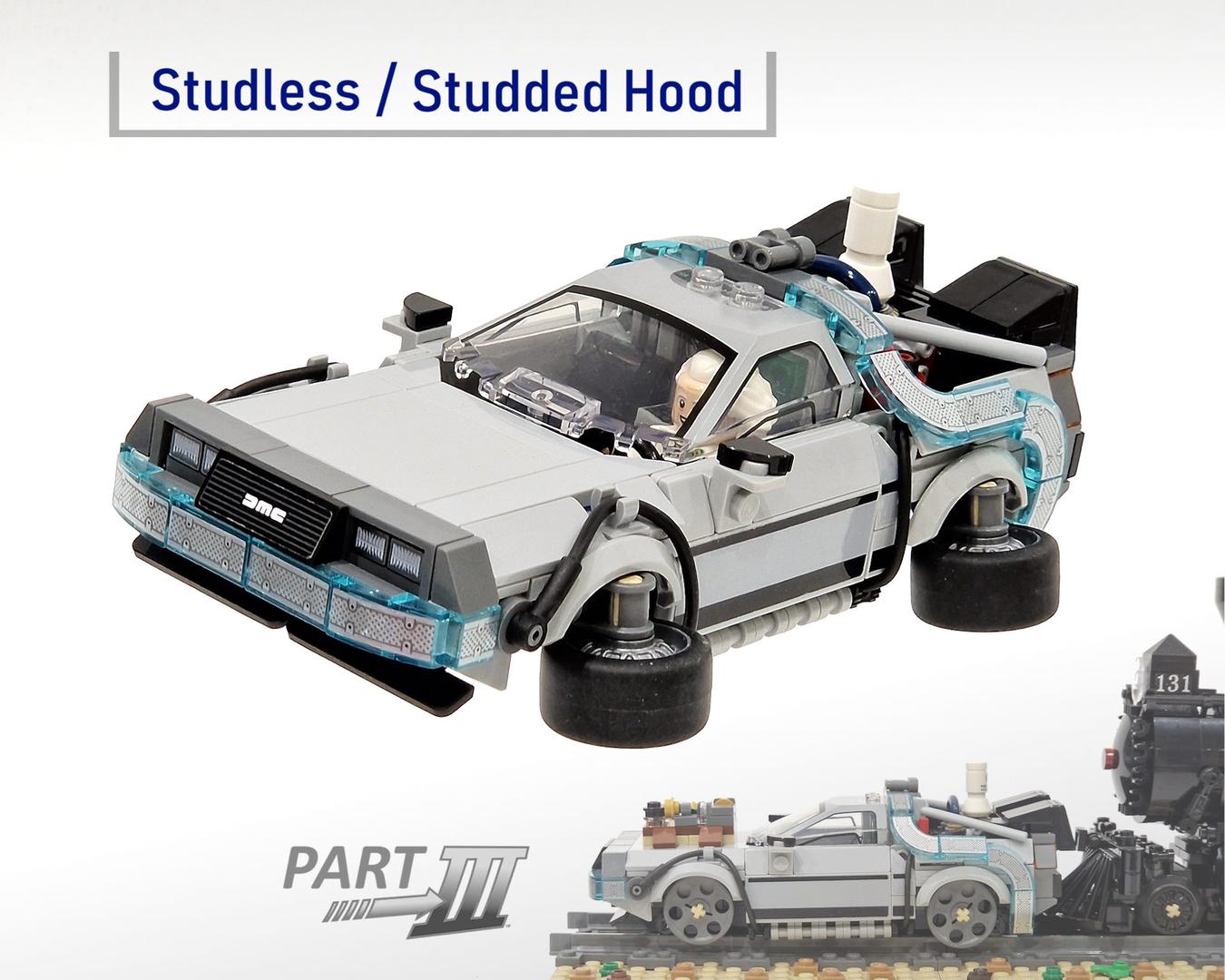 77256 Time Machine with Folding Wheels + Studless Hood Option