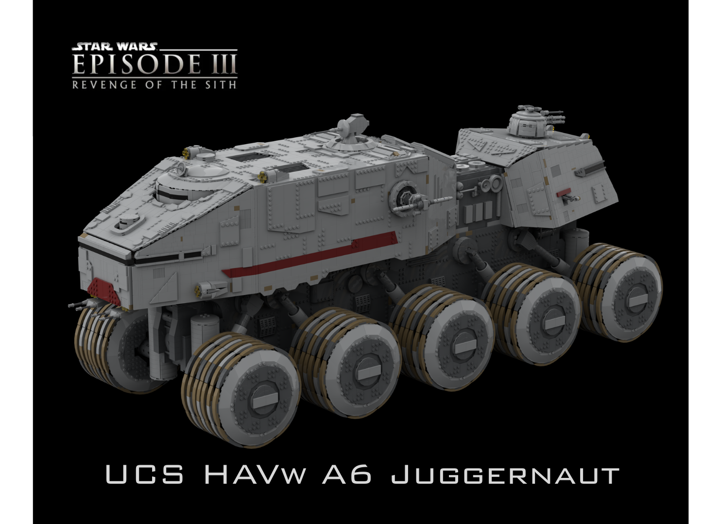 Republic HAVw A6 Juggernaut/Turbo Tank Minifigure Scale