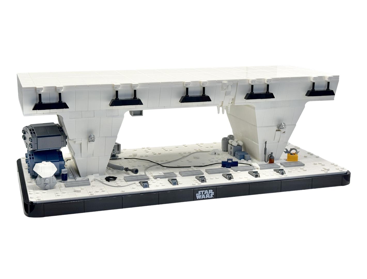 Hoth Echo Base Hangar Bay Diorama MOC