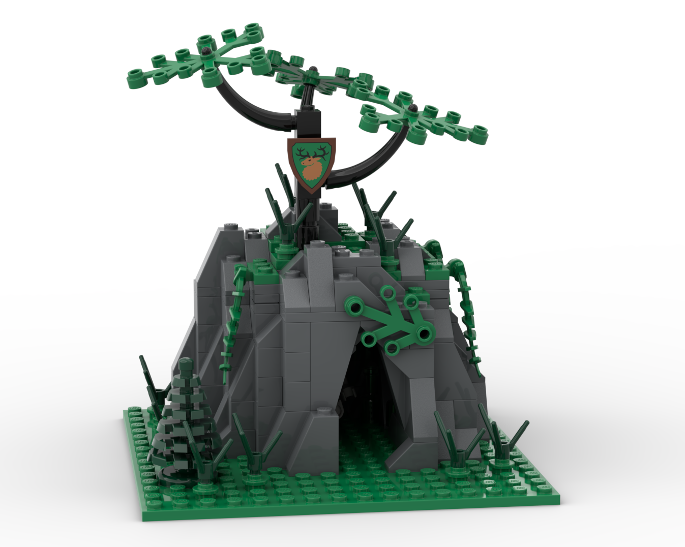 The rock in the forest