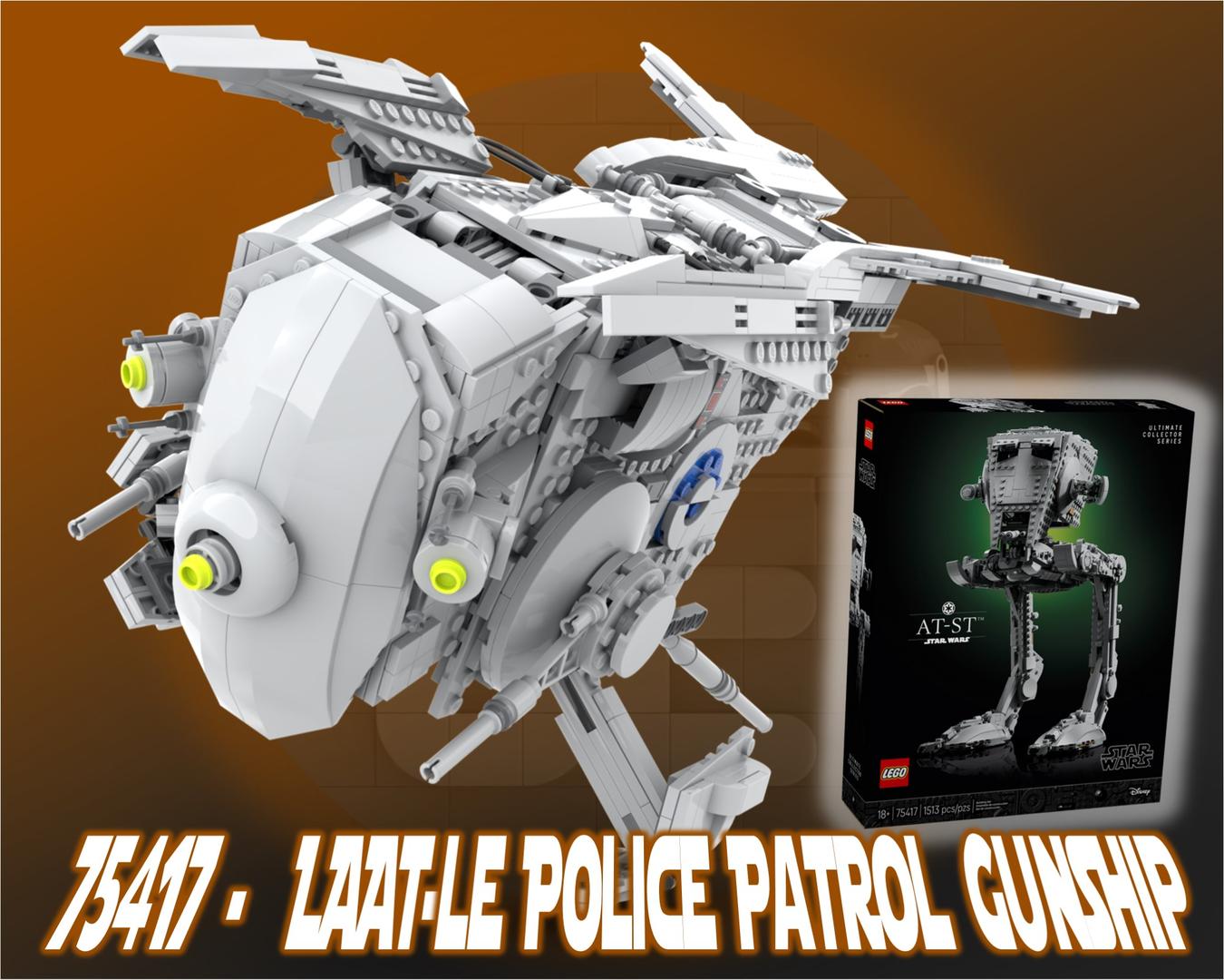 75417 - LAAT-le Police Patrol Gunship alternate build