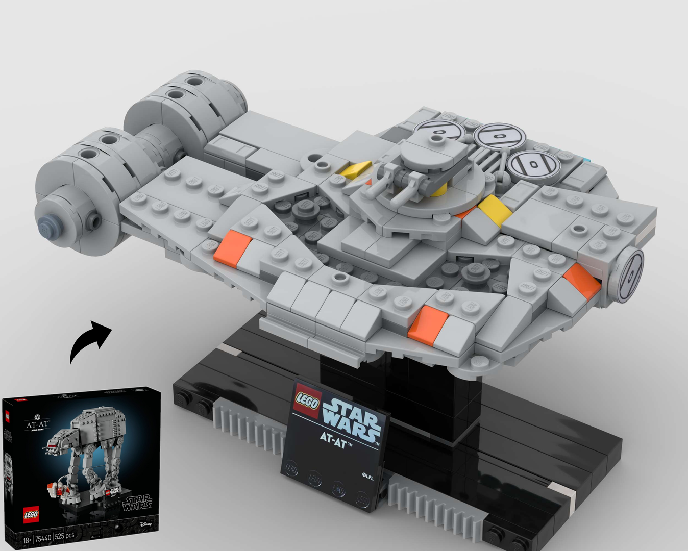 YT-2400 Outrider Midi Scale – Alternate Build of 75440 AT-AT alternate build