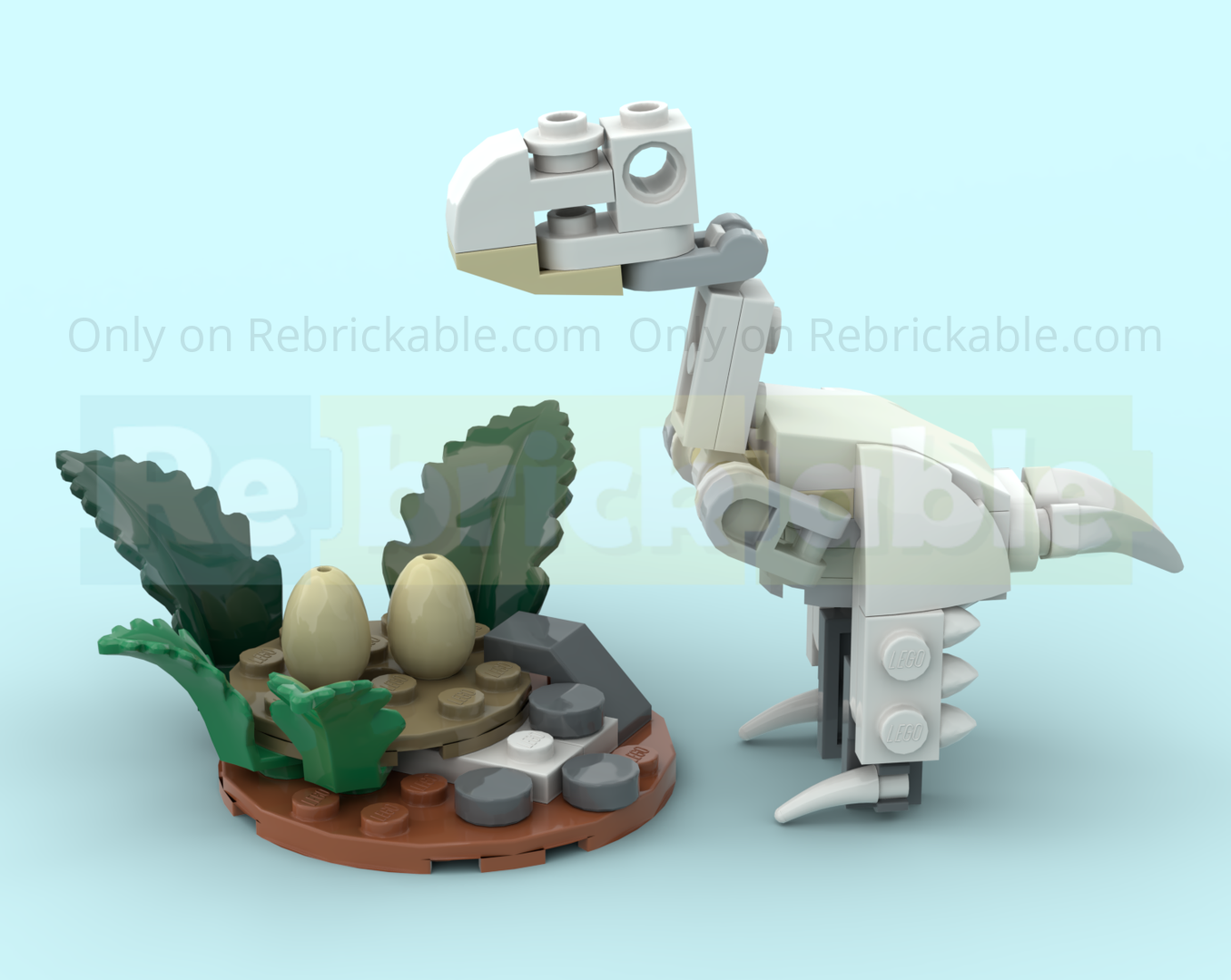 31379 Brontornis Minifigure scale