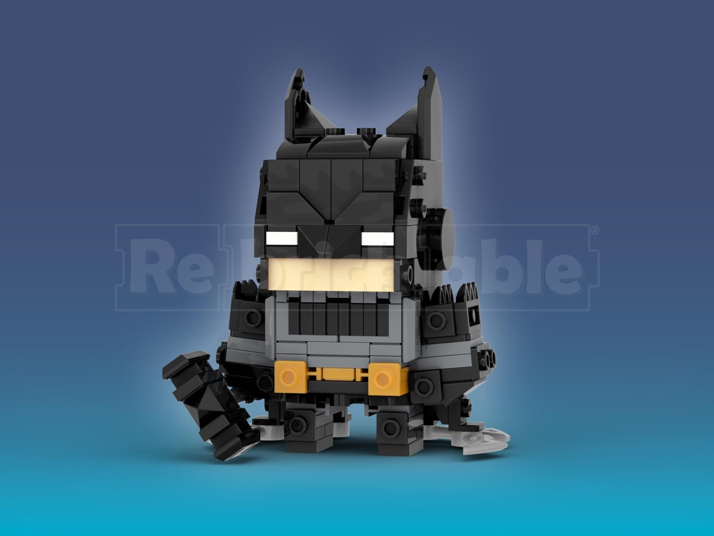 Absolute Bat Man Brickheadz LEGO MOC - DC Absolute Bat Man
