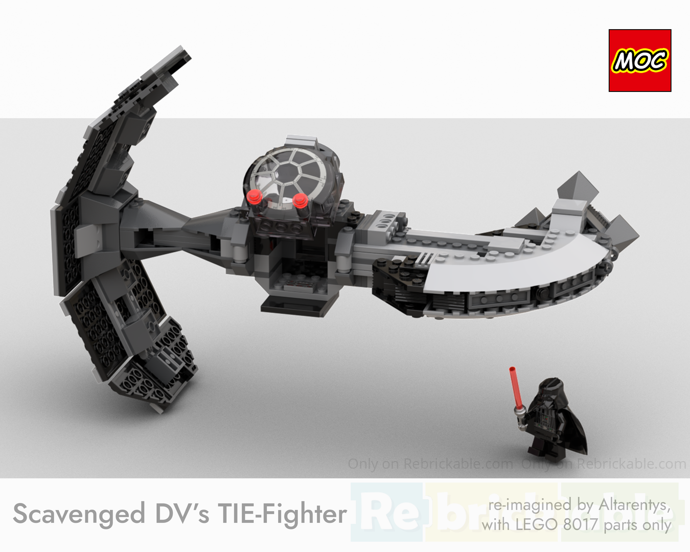 Scavenged DV's TIE-Fighter alternate build