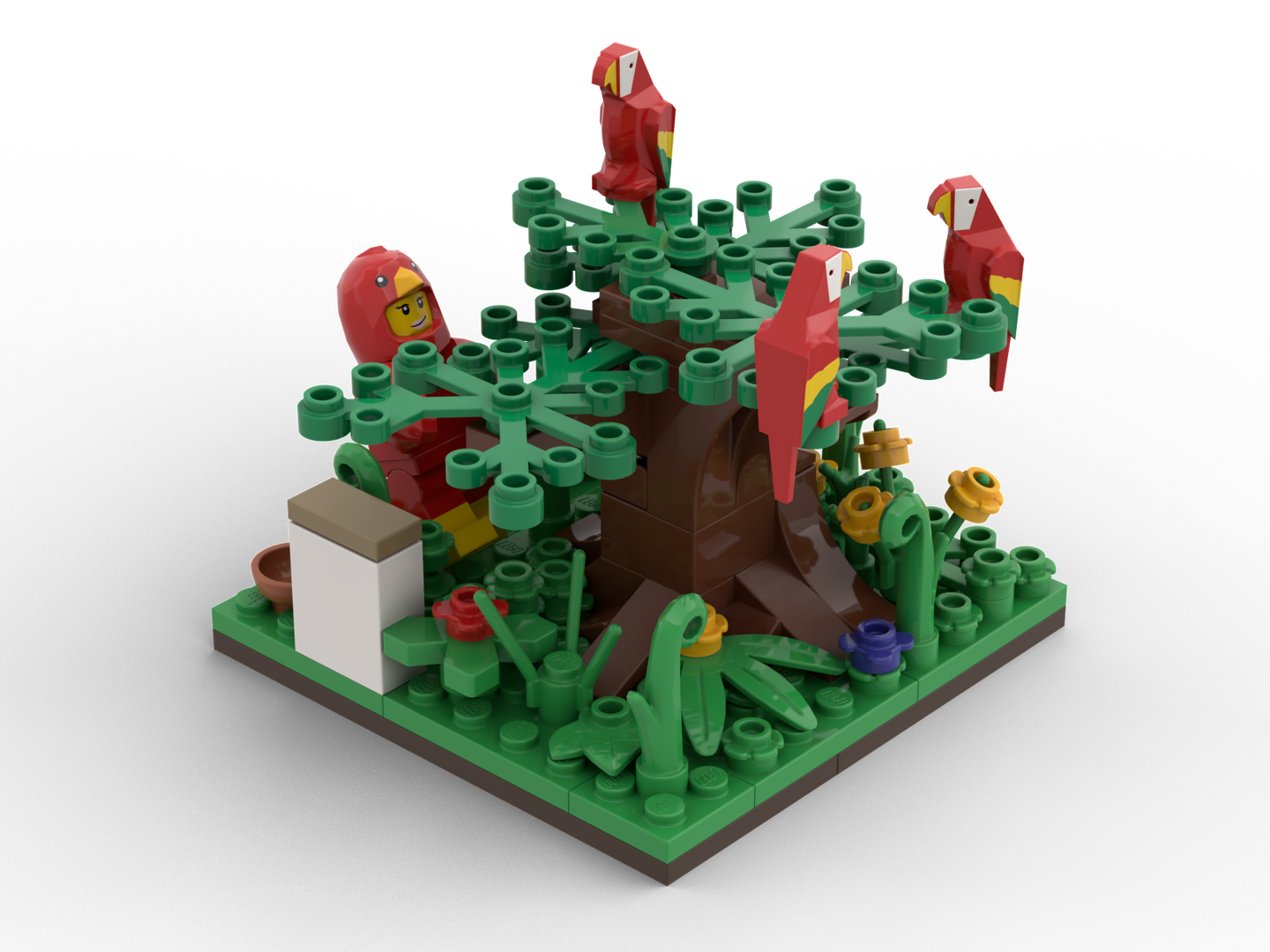 Display Parrot Costum Woman