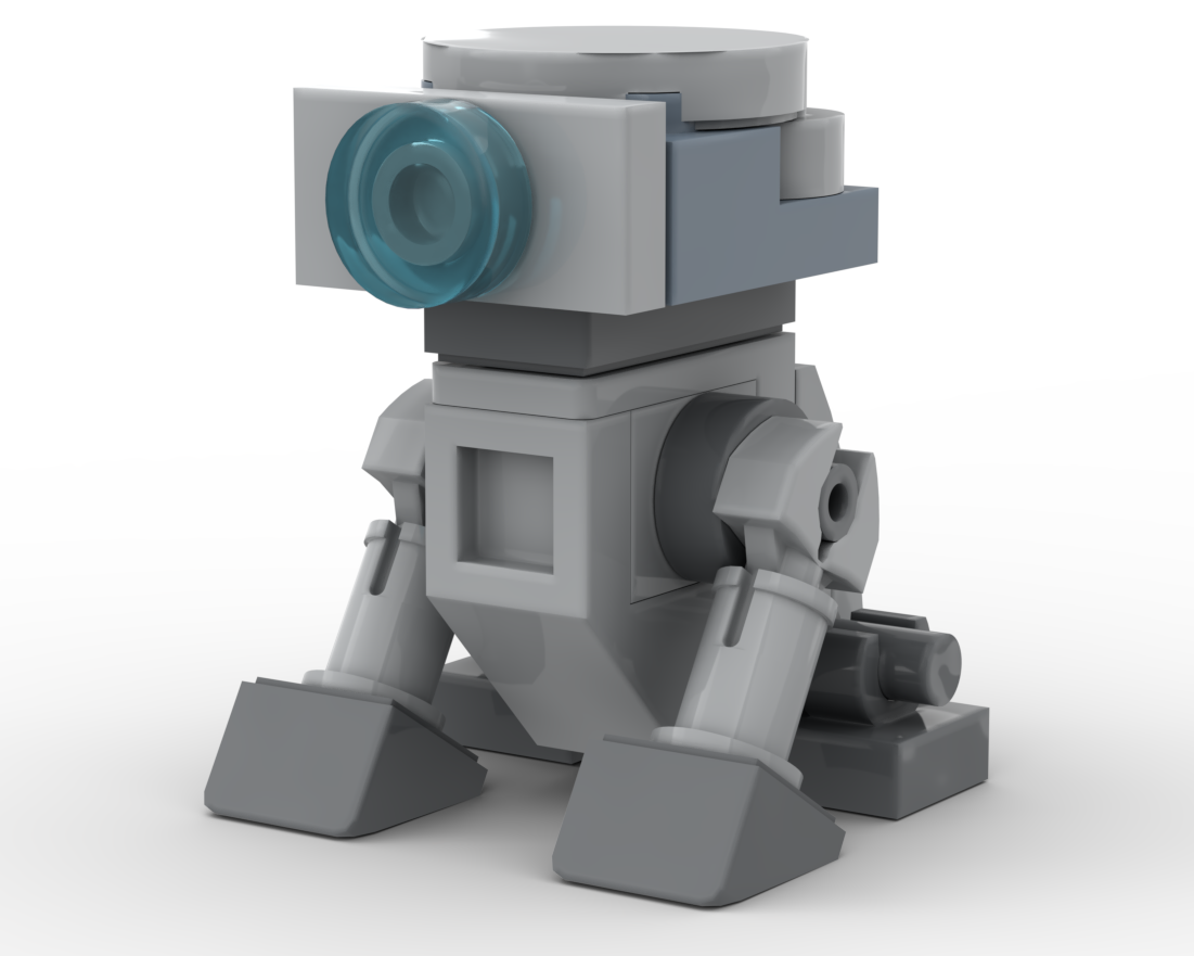 T3-M4 Droid Minifig-scale