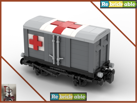 (Old Version) (medical) British vented goods van (buffer magnet)