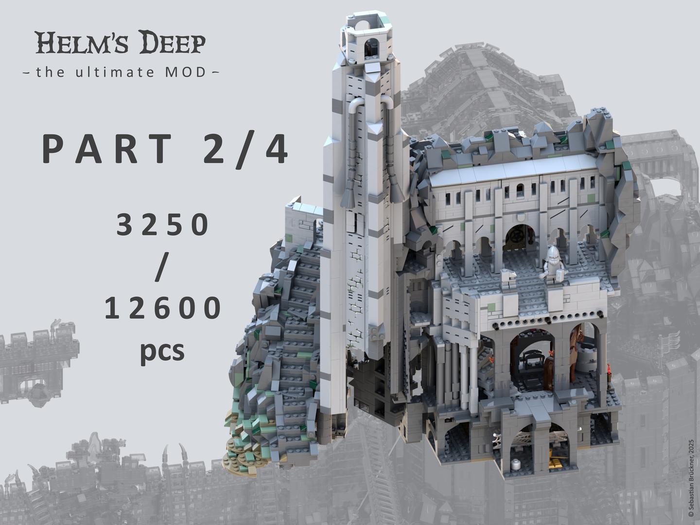 Helm's Deep - the ultimate MOD  -  P A R T  2 / 4  -  Tower / Keep / stables module