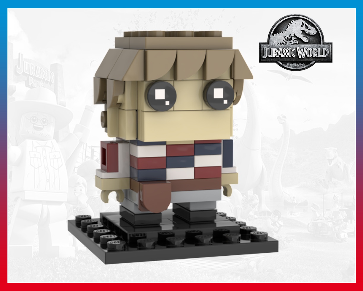 Gray Mitchell - Brickheadz - Jurassic Park