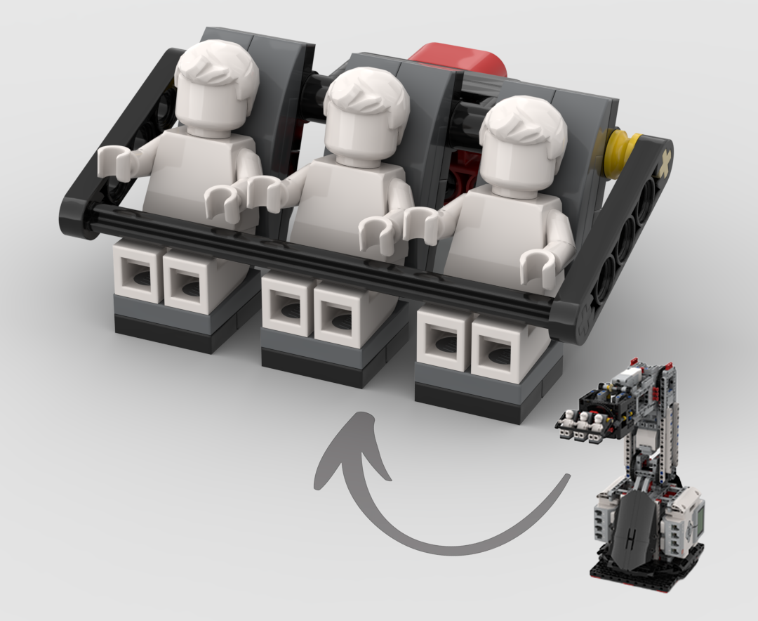 Robot Arm Ride - Minifig Seats