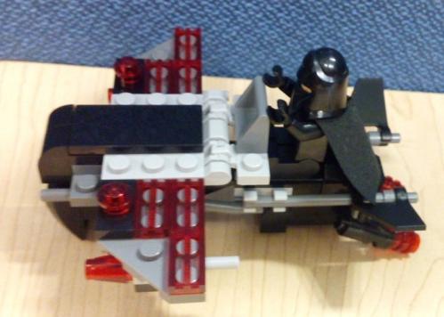 Speeder with wings for one passenger alternate build
