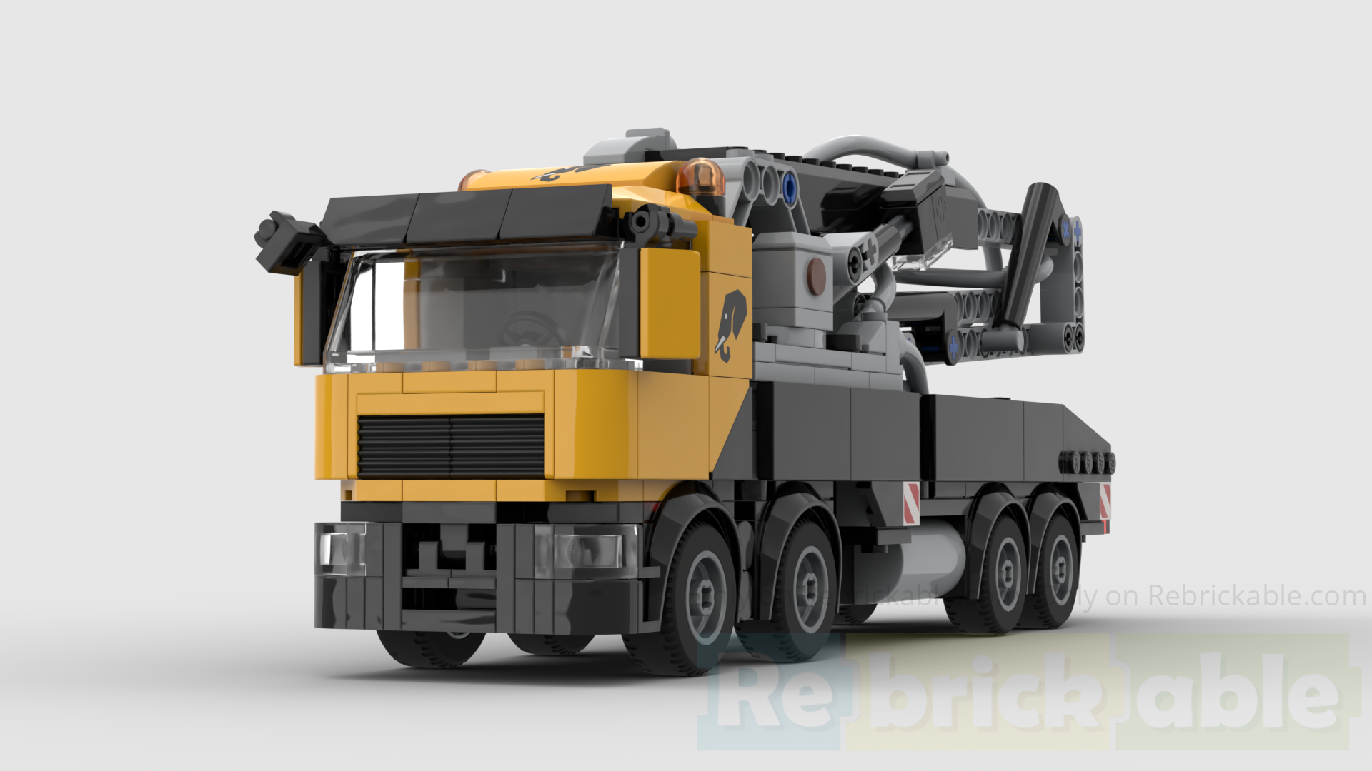 Cement pump truck