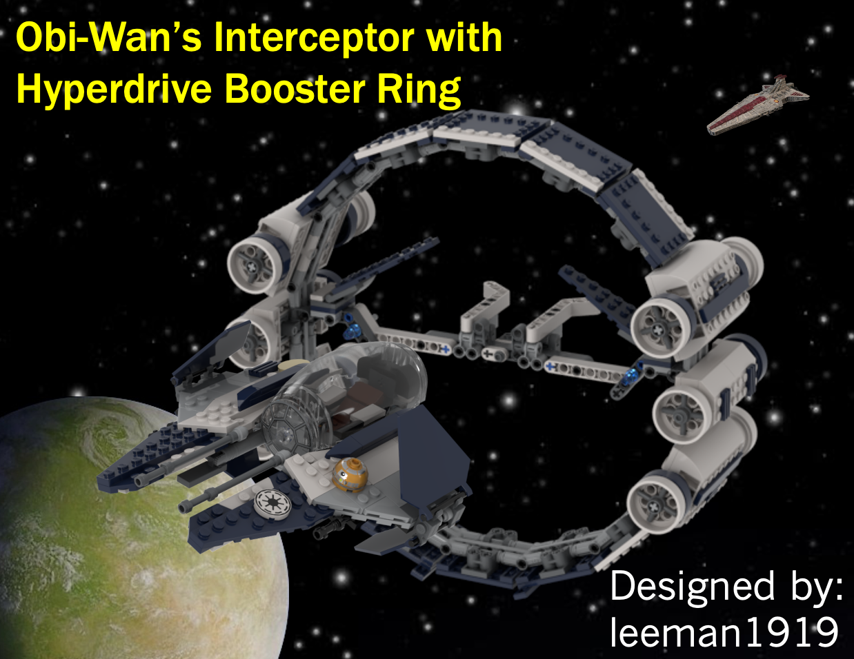 Obi-Wan's Interceptor with Hyperdrive Booster Ring