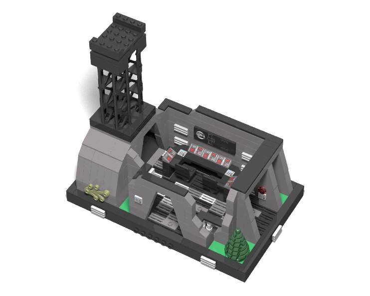 Shield Generator Diorama and Imperial Shuttle Stand