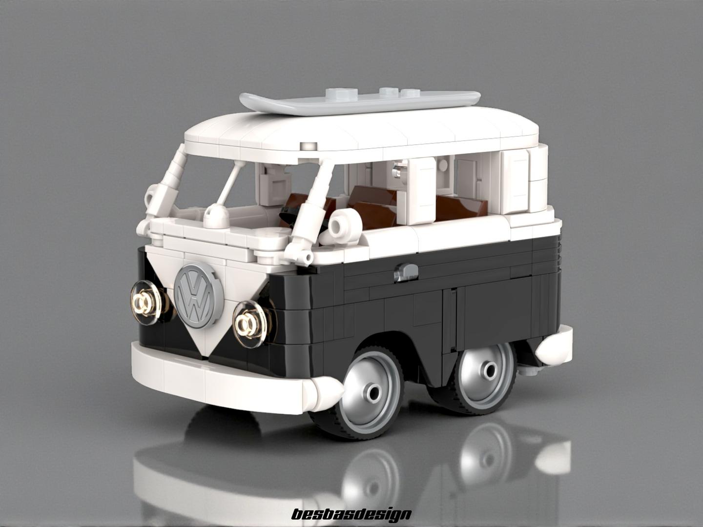 Volkswagen Transporter T1 Tooned (black &amp; white)