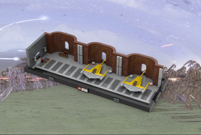 Episode I Hanger Bay with Characters