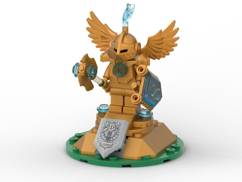 Golden and diamond Knight