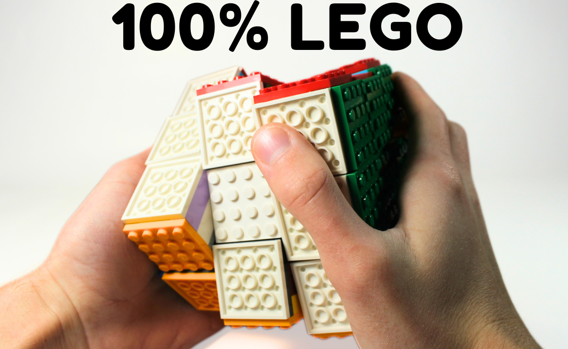 100% lego rubiks cube